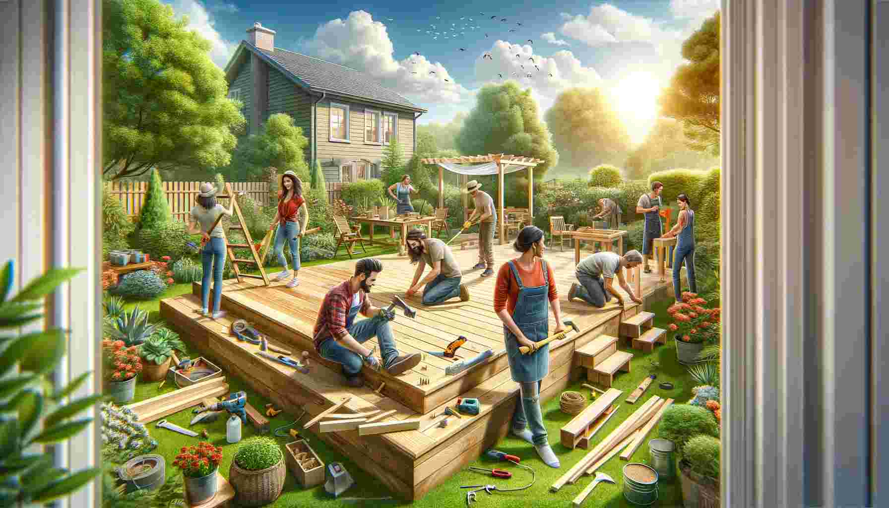 Bricolage en Plein Air : Construire une Terrasse en Bois dans Votre Jardin